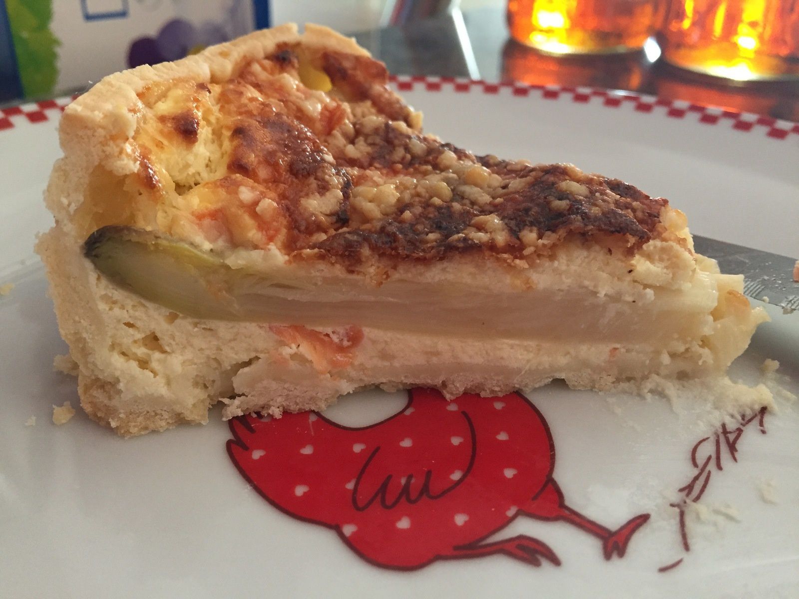 Quiche aux asperges, saumon fumé et à la ricotta