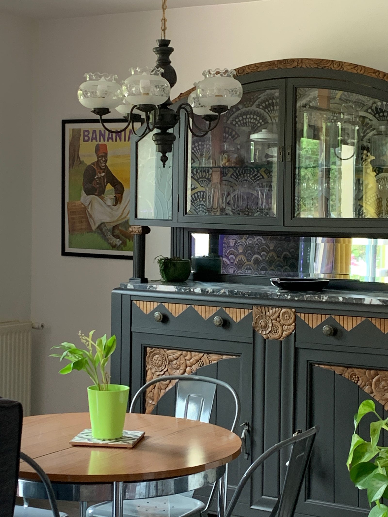 Lustre art déco rénové