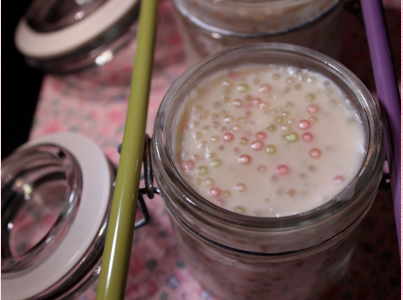 Recette de Tapioca multicolore à la Vanille: Délicieuse douceur girly