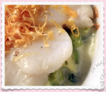 Recette Savoureuse : Fleurs de Saint Jacques au Poireau