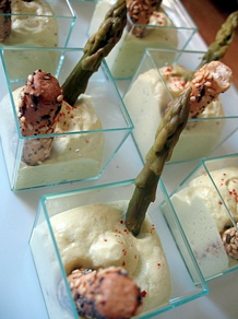 Recettes Festives: Nuages d’asperges recette éco