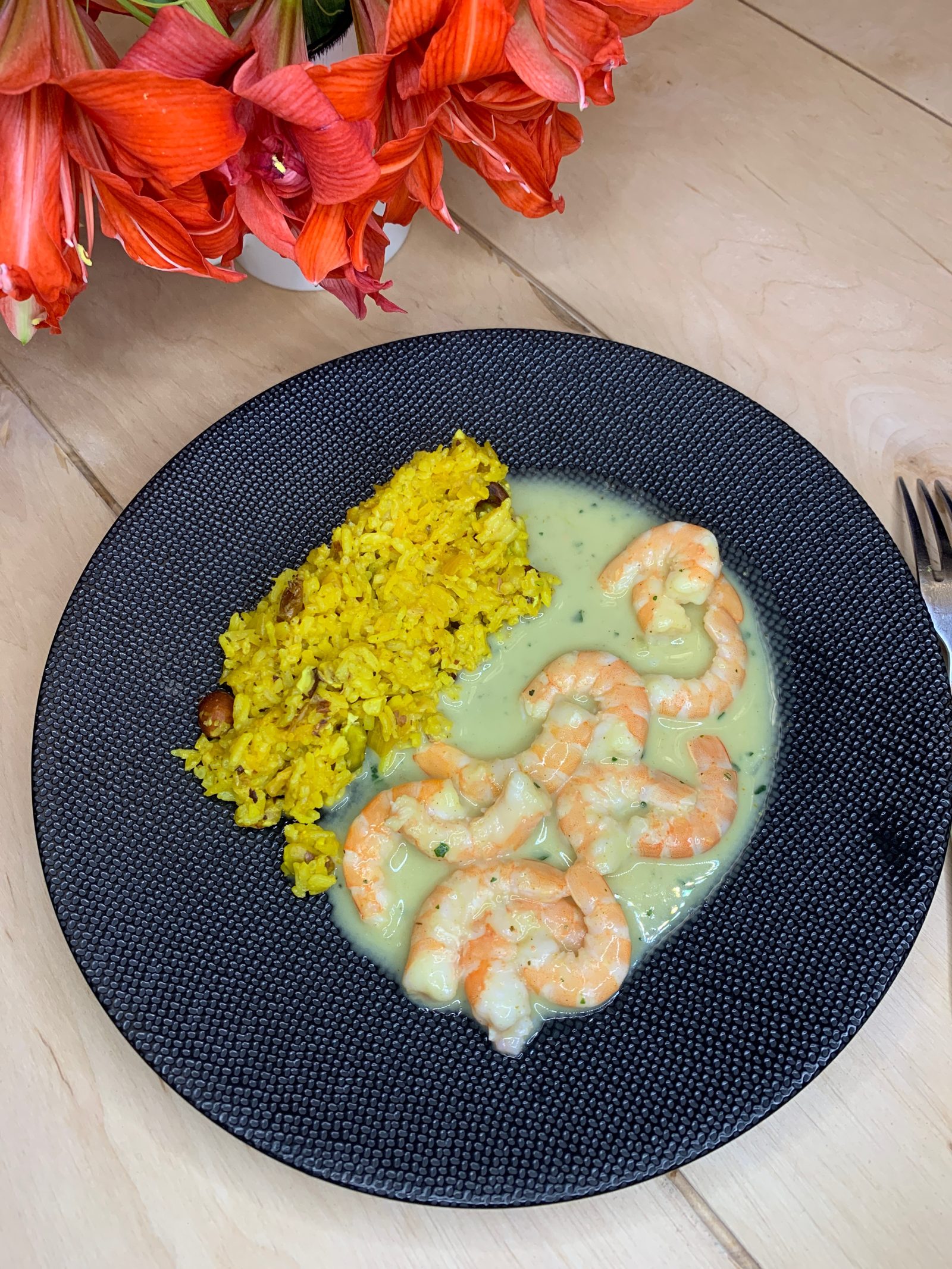 Recette de Biryani aux Crevettes et Fruits Secs