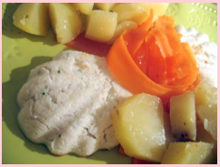 Mousse de poisson en coquille