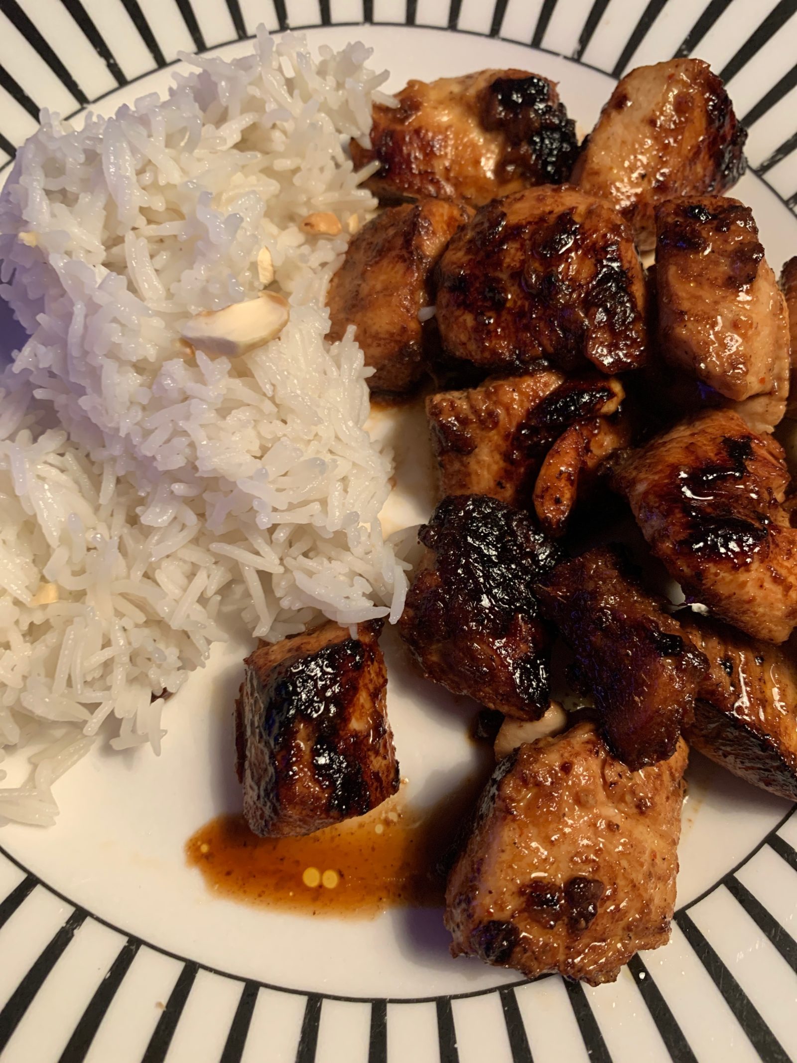Poulet au miel, gingembre et sauce soja