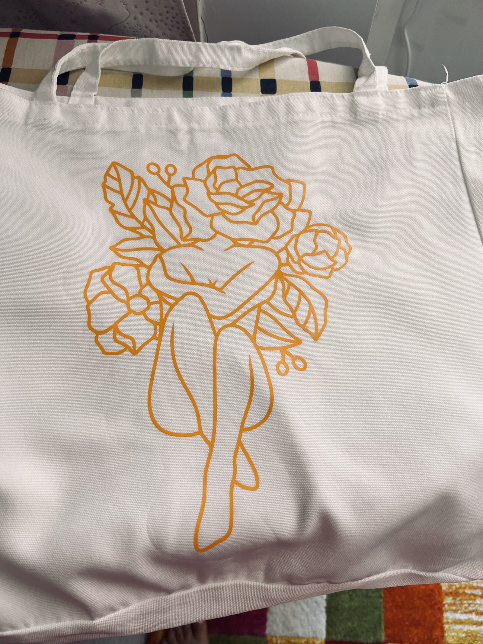 Tote bag pour un anniversaire avec ma Cricut