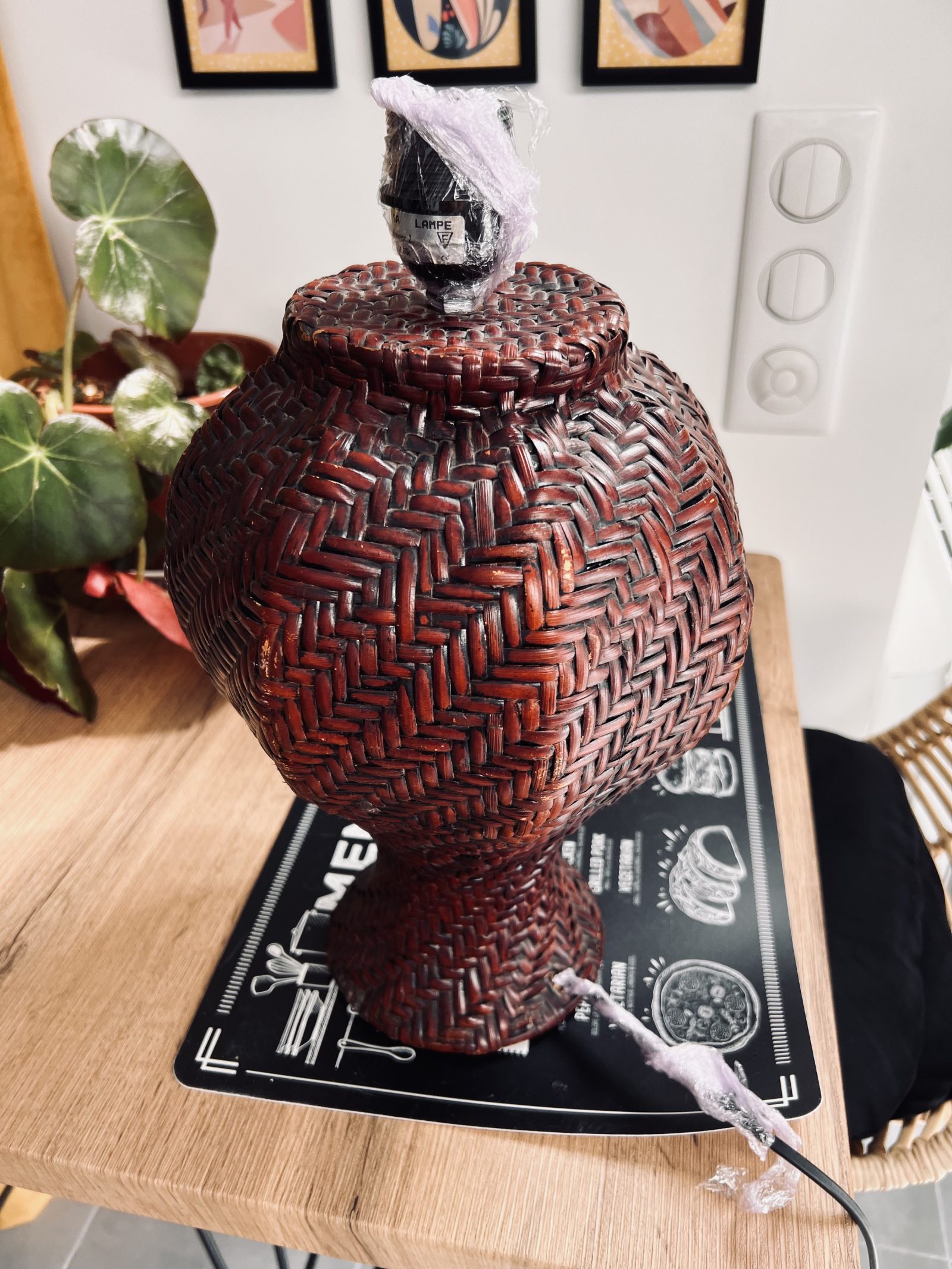Je customise un pied de lampe